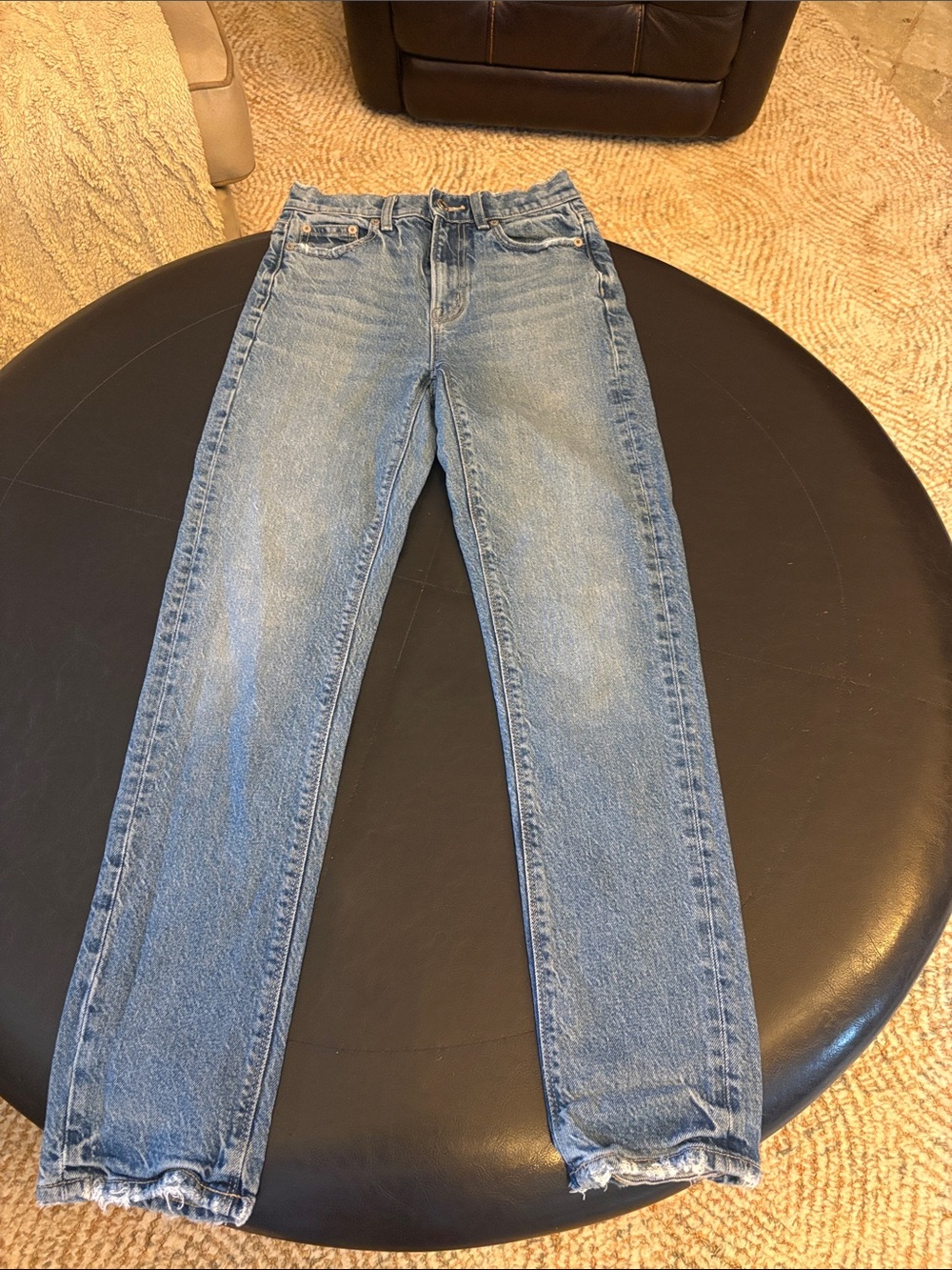 American Eagle Outfitters Light Blue Straight Leg Jeans